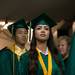 A graduate looks up into Convocation Center at the start of Huron's class of 2013 graduation ceremony.
Courtney Sacco I AnnArbor.com 
 